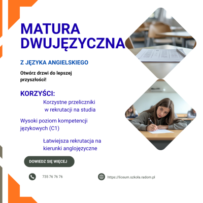 Matura Dwujęzyczna – Rekrutacja Angielski C1